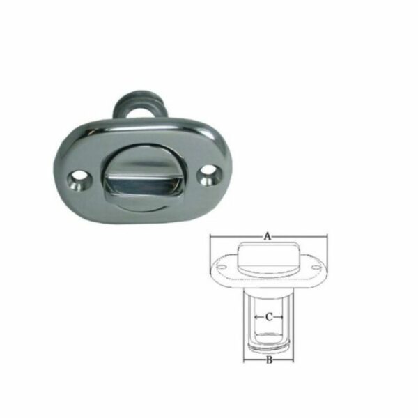 Τάπα στεγανών ΙΝΟΧ οβάλ (2) Τάπα στεγανών ΙΝΟΧ οβάλ - Image 1