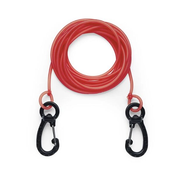 Elastic line C4 with two porn carabiner 4mt